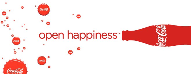 slogan coca cola abra a felicidade open happiness